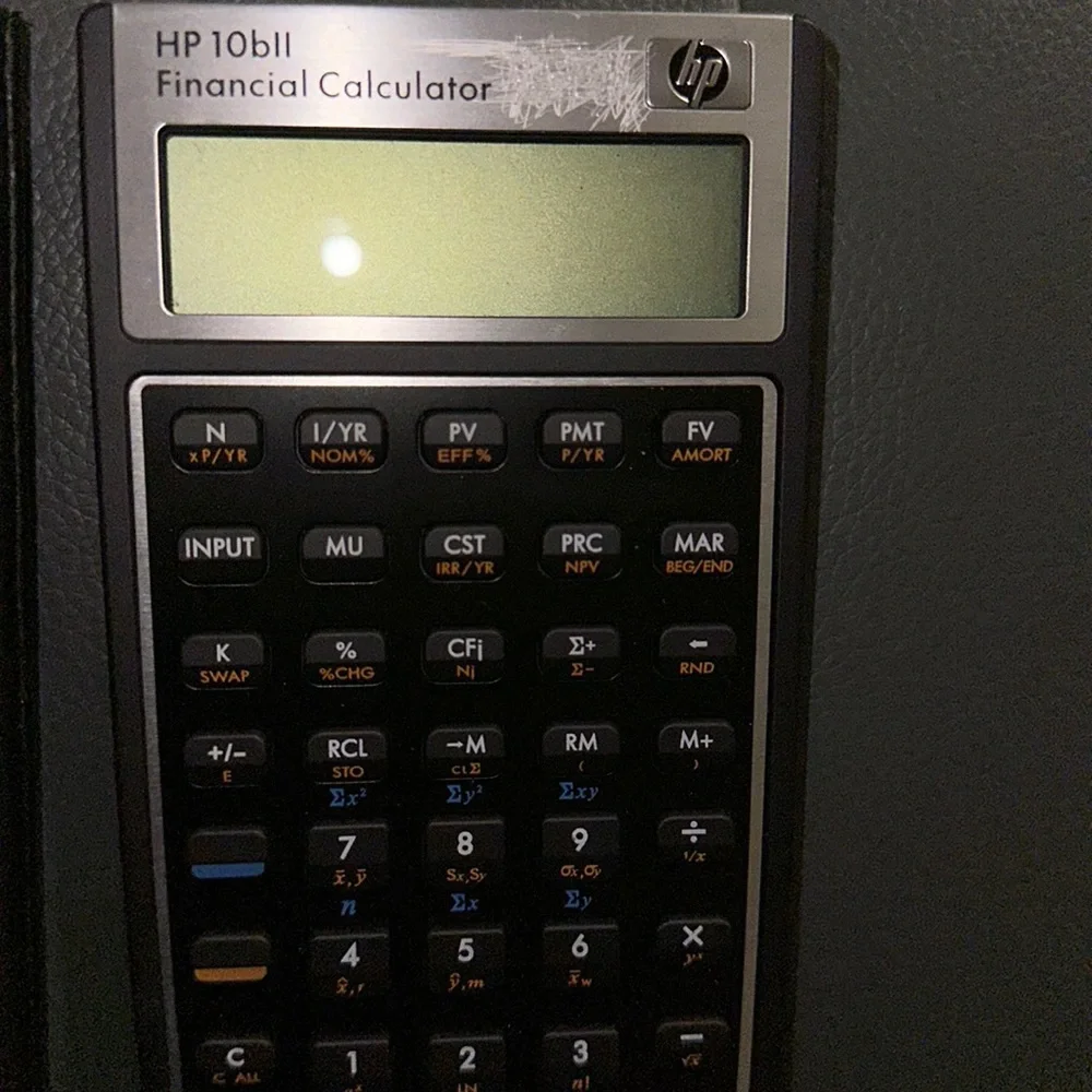 Hewlett-Packard 10bII Financial Calculator